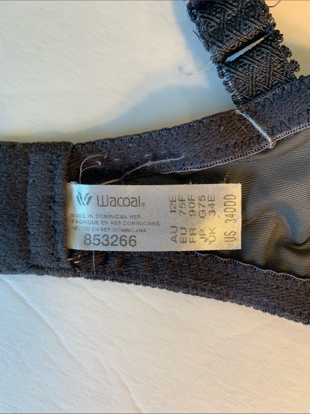 Wacoal 34DDD charcoal Contour T-Shirt Bra with Subtle Pattern - Picture 5 of 5